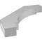 Ekena Millwork 3 1/2-in. W x 26-in. D x 26-in. H Merced Architectural Grade PVC Knee Brace BRCP035X26X26MRC - alternate 2